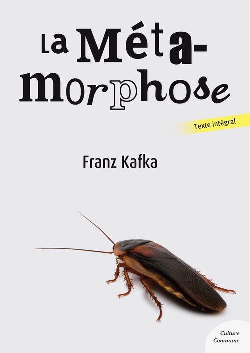 ebook cover of La métamorphose, by Franz Kafka