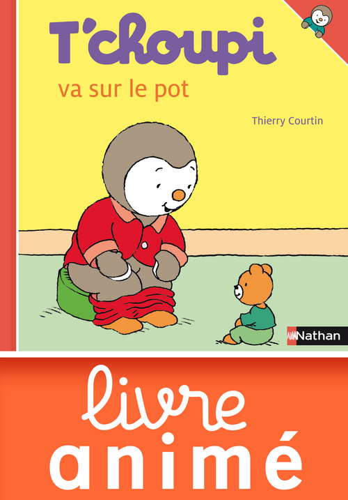 Couverture ebook de T'choupi va sur le pot, de Thierry Courtin