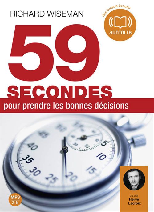 audiobook cover of 59 secondes pour prendre les bonnes décisions, by Richard Wiseman