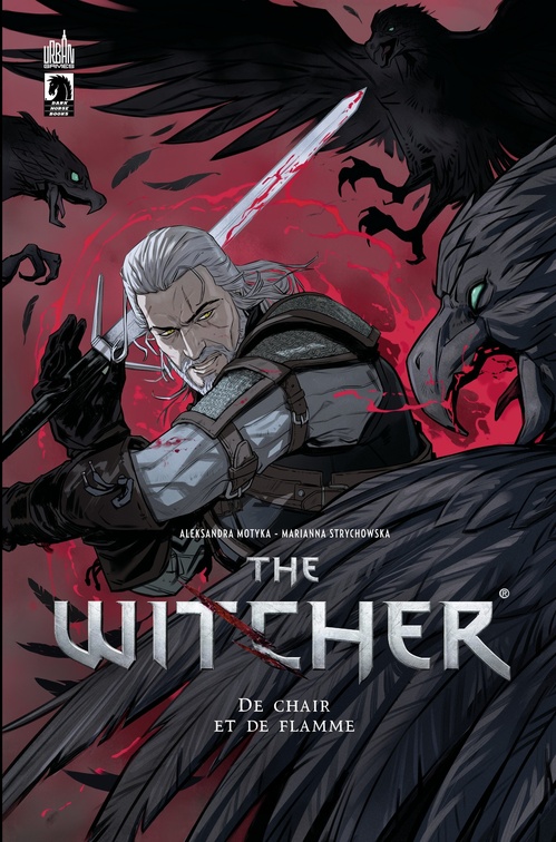 ebook cover of The Witcher - De chair et de flammes, by Aleksandra Motyka, Paul Tobin, Marianna Strychowska, Joe Querio