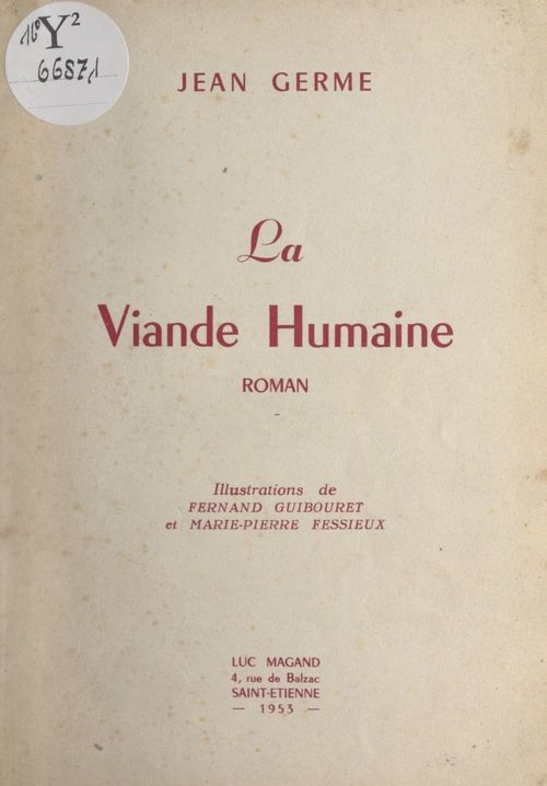 Couverture ebook de La viande humaine, de Jean Germe