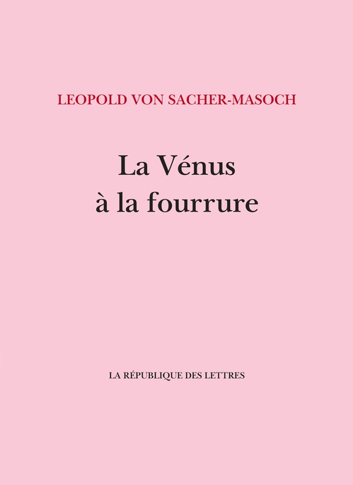ebook cover of La Vénus à la fourrure, by Leopold von Sacher-Masoch