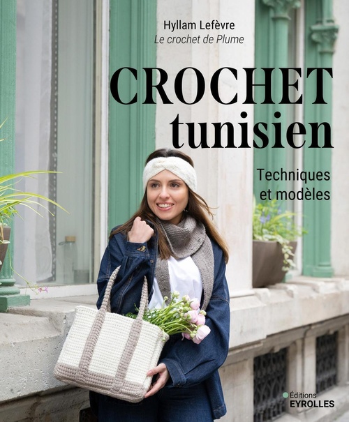 Couverture ebook de Crochet tunisien, de Hyllam Lefèvre