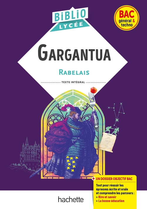 Couverture ebook de BiblioLycée Gargantua (Rabelais) - BAC 2025, de François Rabelais