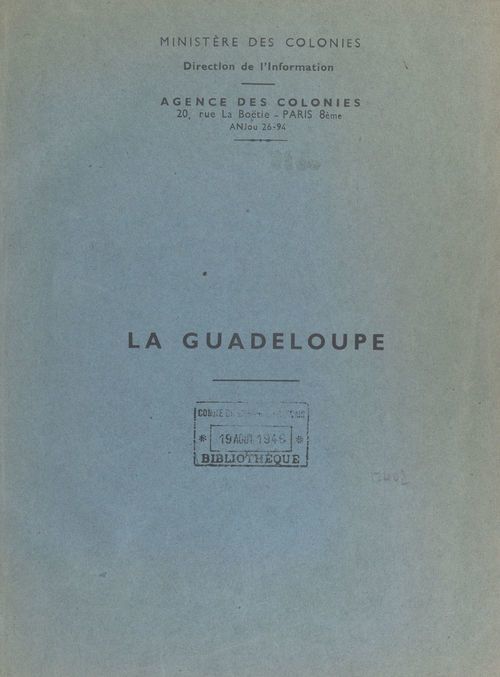 ebook cover of La Guadeloupe, by Agence De La France D'Outre-Mer