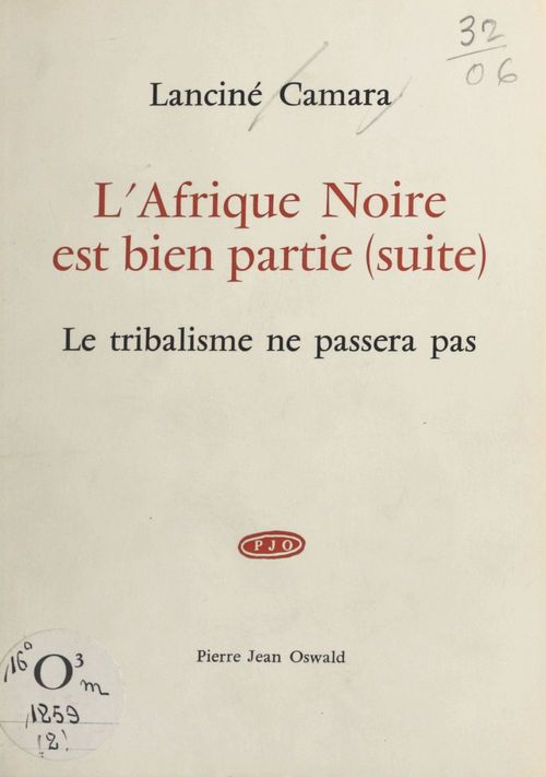 ebook cover of L'Afrique noire est bien partie (2), by Lancine Camara