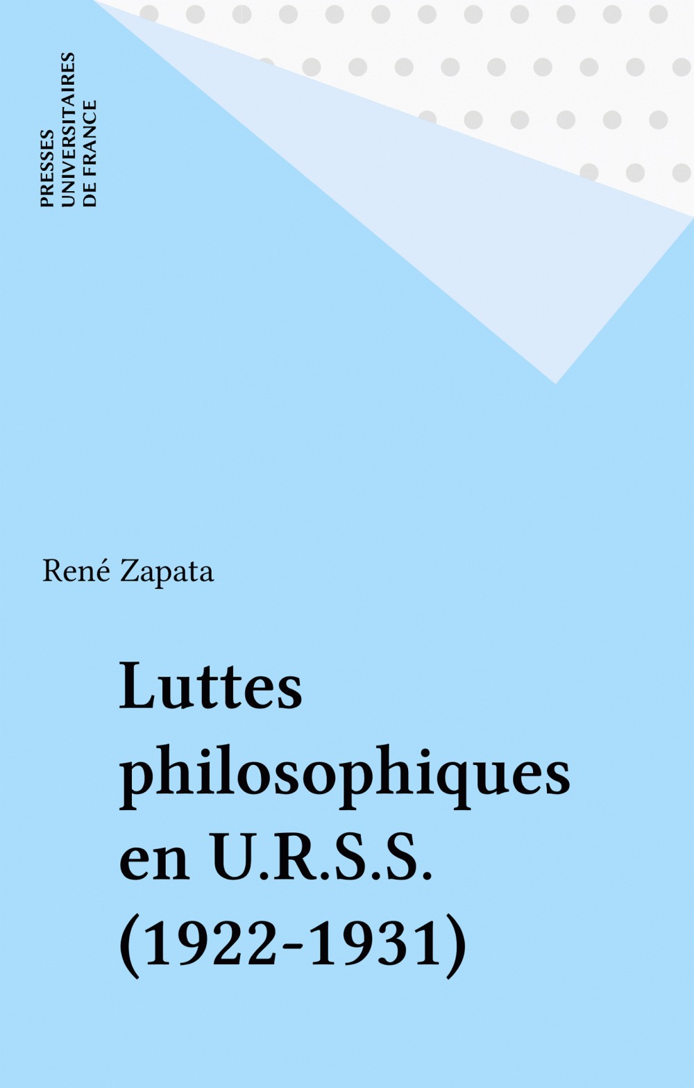 Couverture ebook de Luttes philosophiques en U.R.S.S. (1922-1931), de