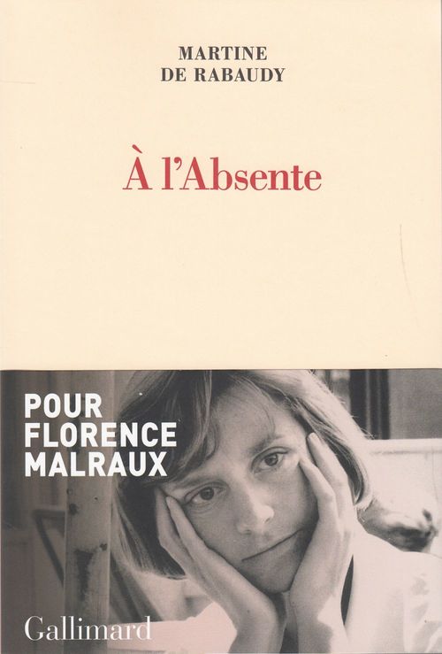Couverture ebook de À l'Absente, de Martine de Rabaudy