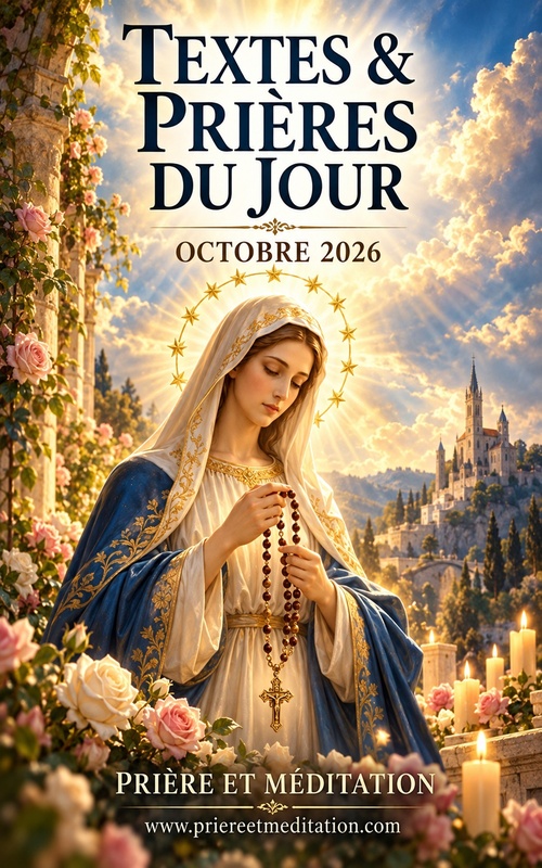 ebook cover of Textes & Prières du Jour - Octobre 2026, by Prière Et Méditation