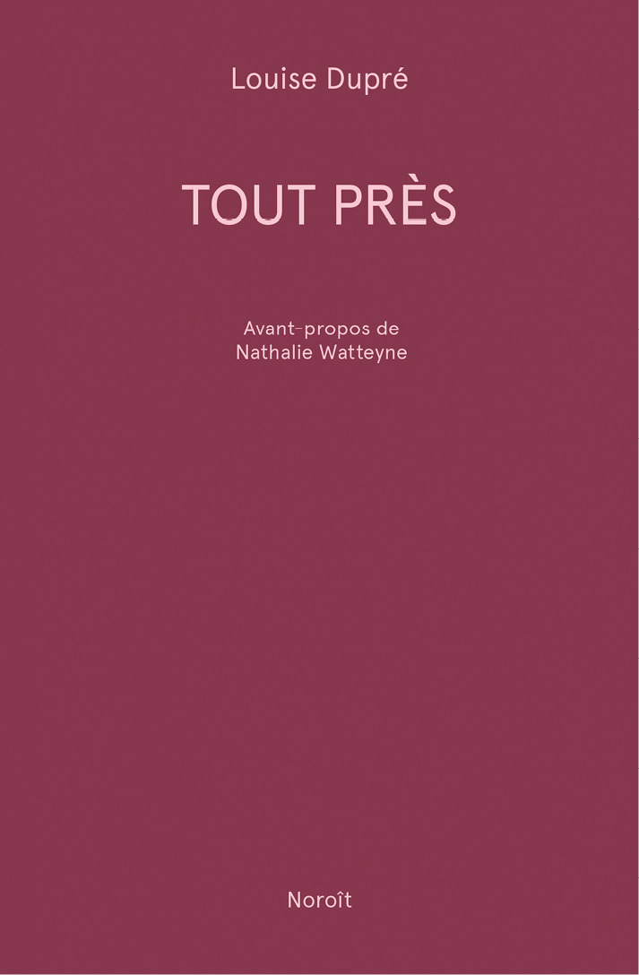ebook cover of Tout près, by Louise Dupré