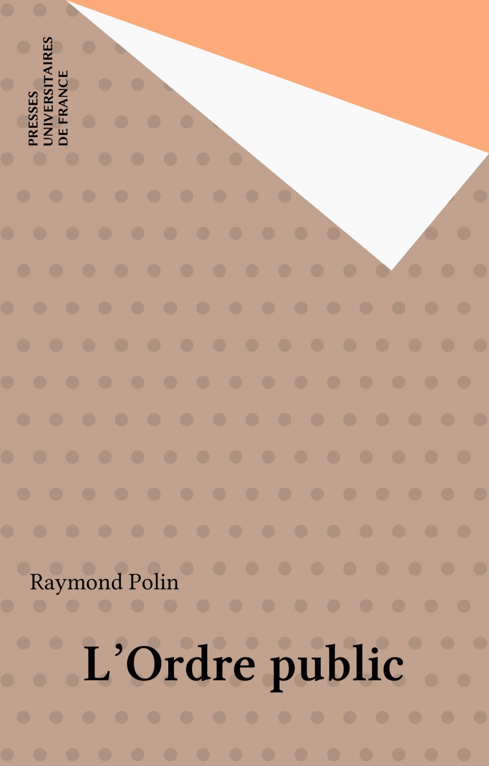 Couverture ebook de L'Ordre public, de Raymond Polin