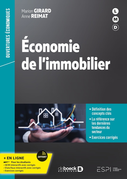 Couverture ebook de Economie de l´immobilier, de Marion Girard, Anne Reimat