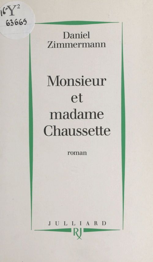 ebook cover of Monsieur et madame Chaussette, by Daniel Zimmermann