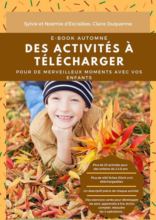 Couverture ebook de Ebook Montessori Automne, de Claire Du Sylvie Et Noemie D''Esclaibes