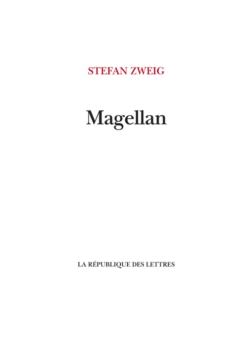 Couverture ebook de Magellan, de Stefan Zweig