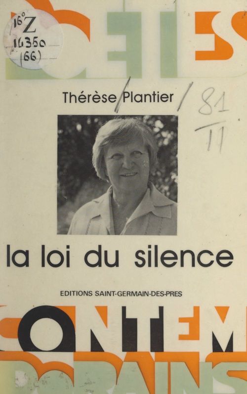 ebook cover of La loi du silence, by Therese Plantier