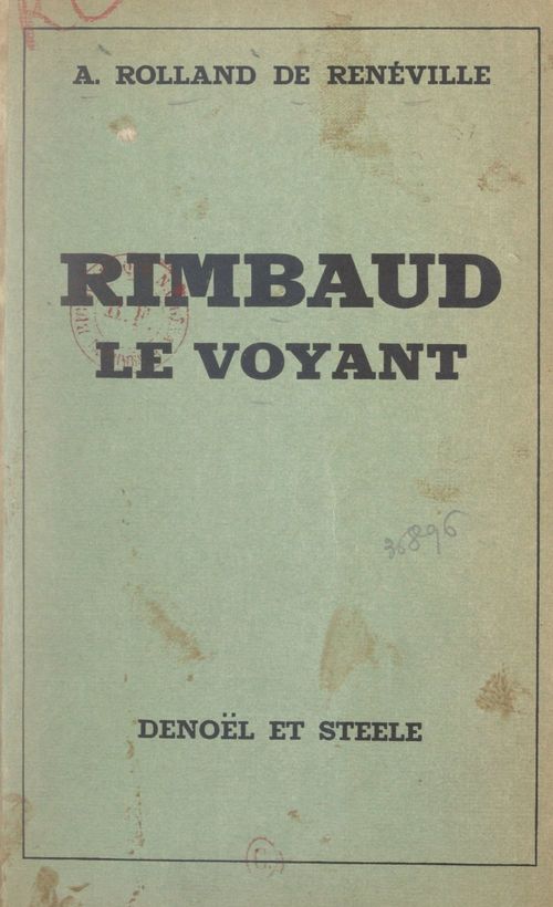 Couverture ebook de Rimbaud le voyant, de Andre Rolland De Reneville
