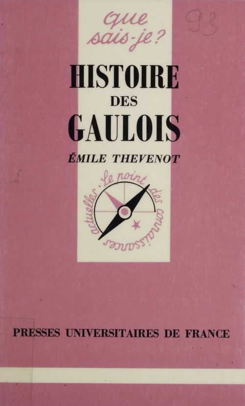 Couverture ebook de Histoire des Gaulois, de Emile Thévenot