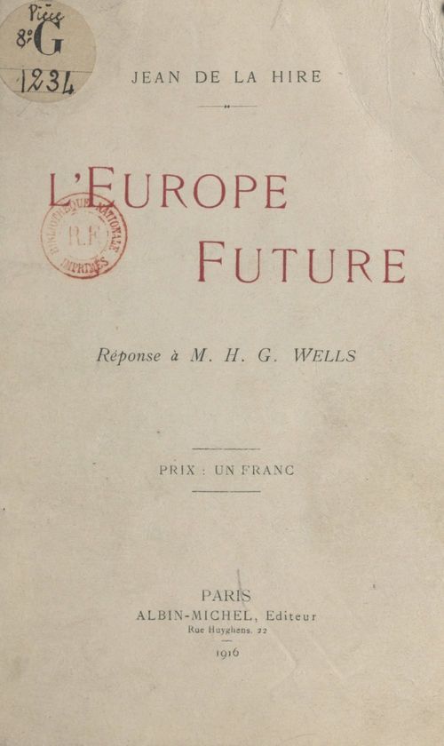 ebook cover of L'Europe future, by Jean de La Hire