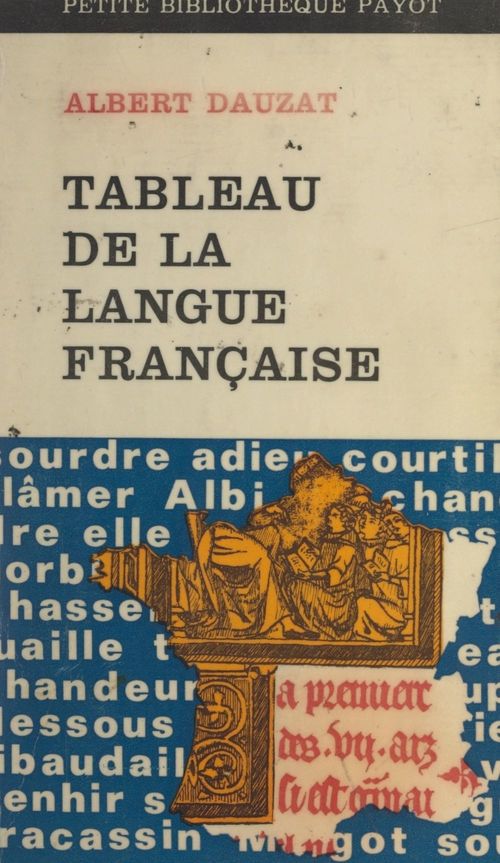 ebook cover of Tableau de la langue française, by Albert Dauzat