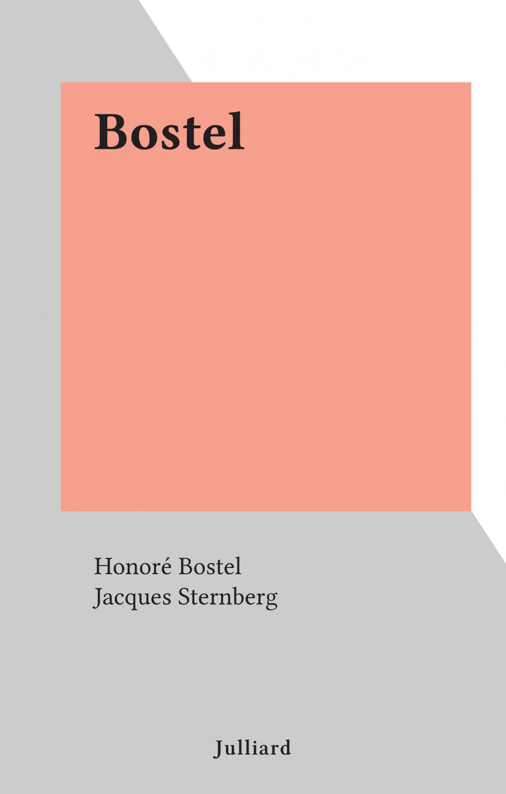 ebook cover of Bostel, by Honore Bostel