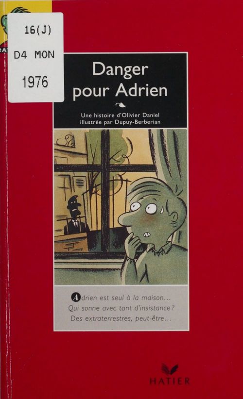 Couverture ebook de Danger pour Adrien, de Daniel, Dupuy-Berberian