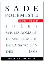 Couverture ebook de Sade polémiste, de Marquis Donatien de Sade