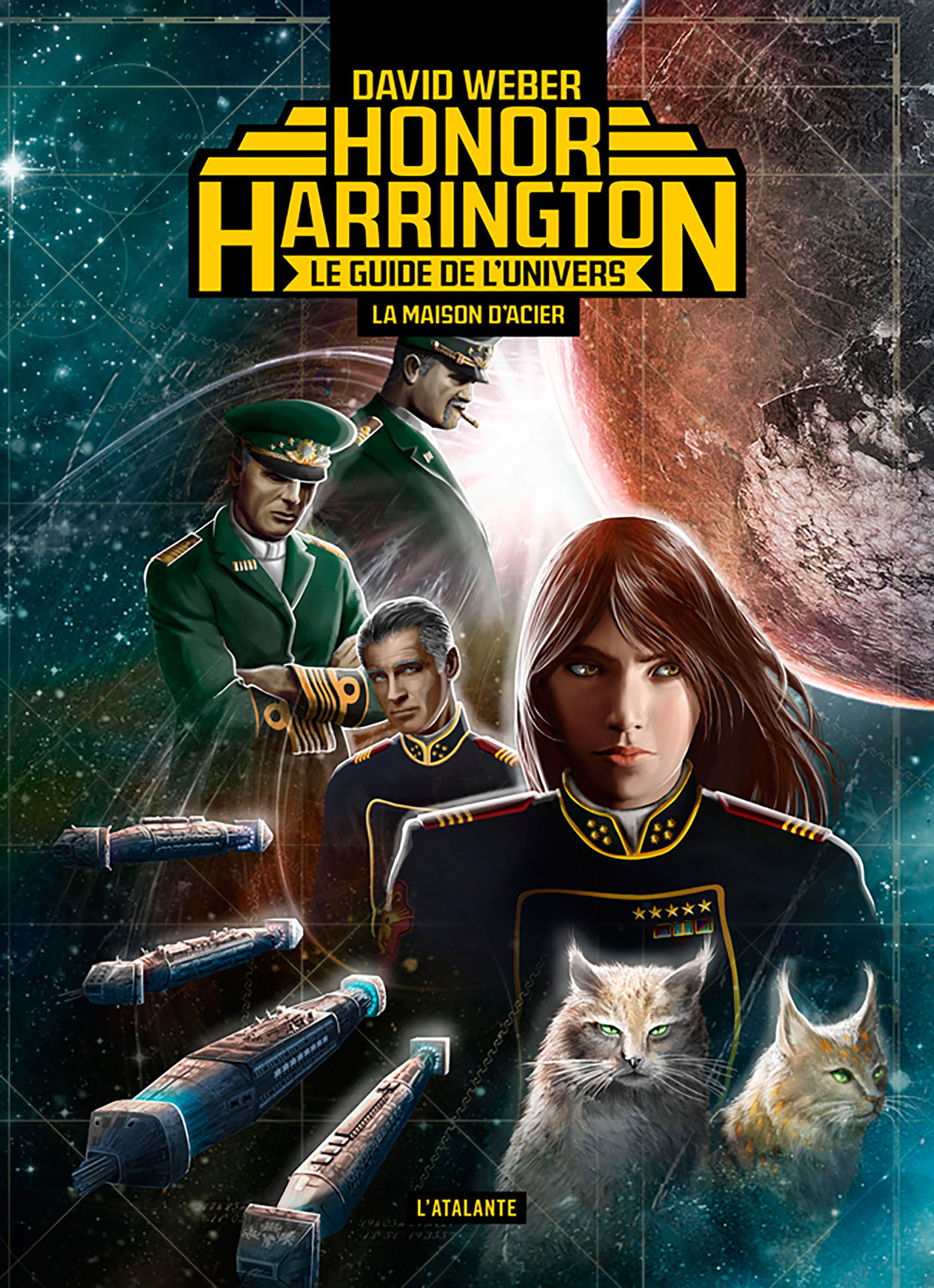Couverture ebook de La maison d'acier - Le guide de l'univers d'Honor Harrington, de David Weber