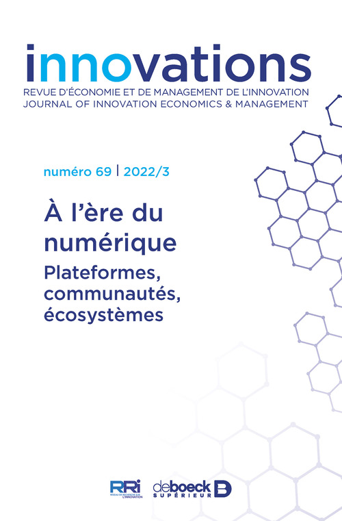 Couverture ebook de Innovations n° 69 - À l´ère du numérique, de Collectif