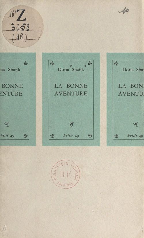 Couverture ebook de La bonne aventure, de Doria Shafik