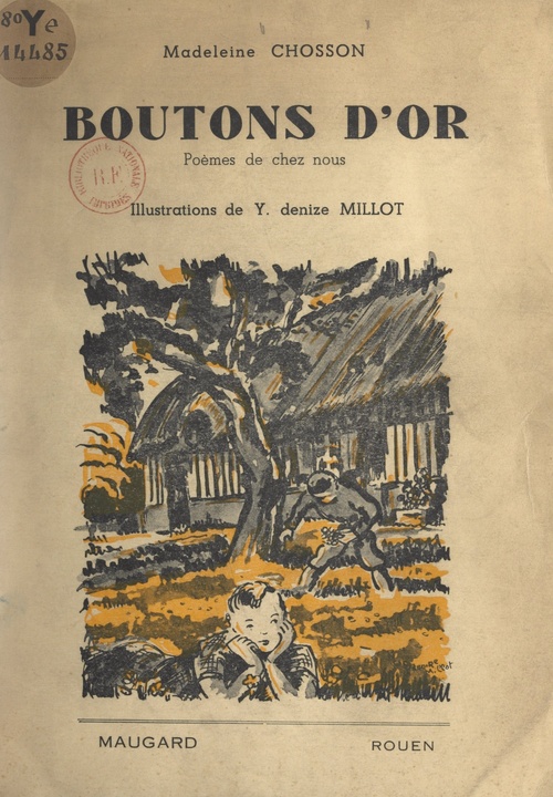 Couverture ebook de Boutons d'or, de Madeleine Chosson
