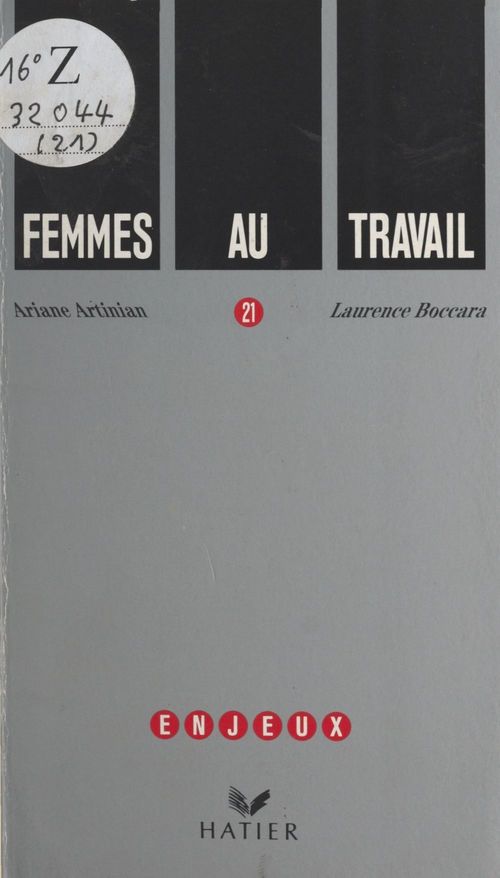 Couverture ebook de Femmes au travail, de Artinian-A+Boccara-L
