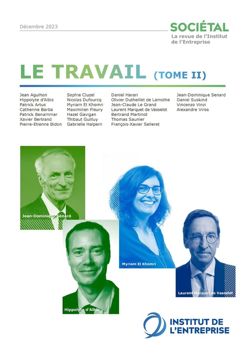 Couverture ebook de Revue Sociétal : Le travail - Tome 2, de Institut de l'entreprise