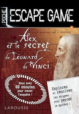 Couverture ebook de Escape game de poche Alex et le secret de Léonard de Vinci, de Vincent Raffaitin