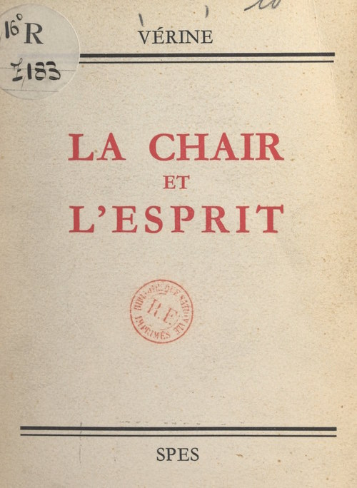 ebook cover of La chair et l'esprit, by Verine