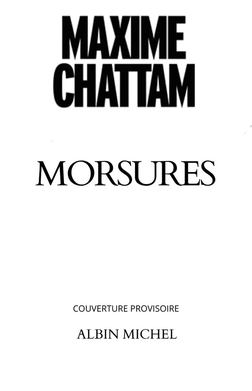 Couverture ebook de Morsures, de Maxime Chattam