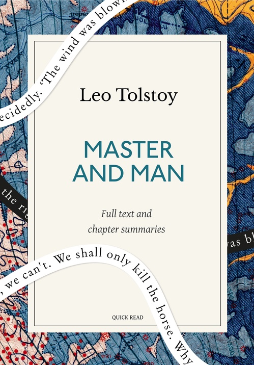 ebook cover of Master and Man: A Quick Read edition, by Leo Tolstoy, Quick Read