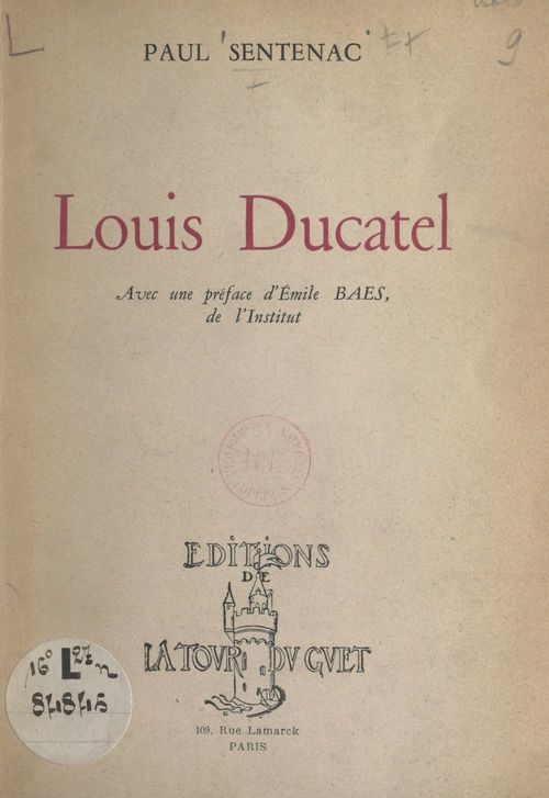 Couverture ebook de Louis Ducatel, de Paul Sentenac