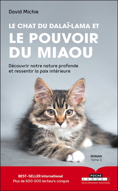 Couverture ebook de Le chat du Dalaï-Lama et le pouvoir du miaou, de David Michie