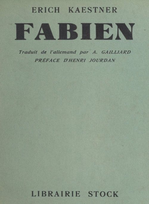 Couverture ebook de Fabien, de Erich Kaestner