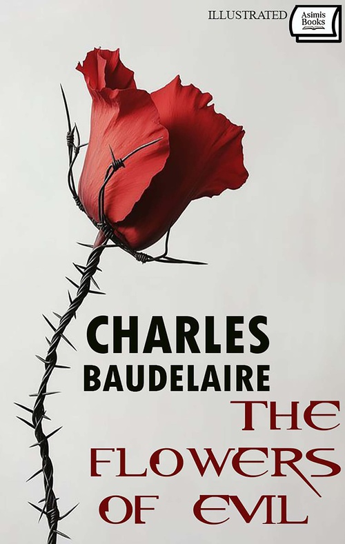 Couverture ebook de The Flowers of Evil. Illustrated, de Charles Baudelaire