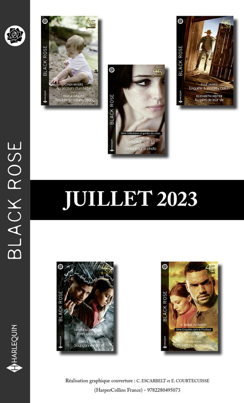 Couverture ebook de Pack mensuel Black Rose - 10 romans (Juillet 2023), de Collectif