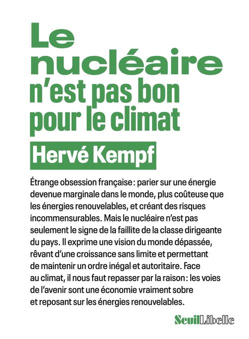 ebook cover of Le nucléaire n´est pas bon pour le climat, by Hervé Kempf