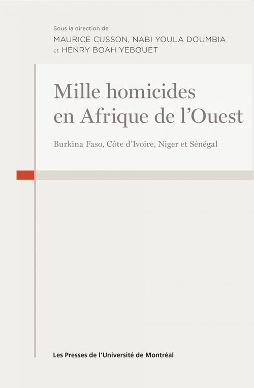 ebook cover of Mille homicides en Afrique de l'Ouest, by Collectif