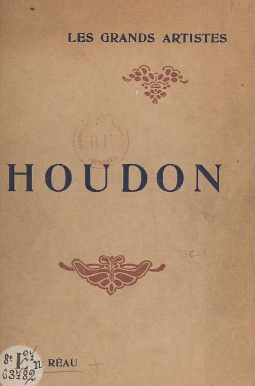 Couverture ebook de Houdon, de Louis Reau