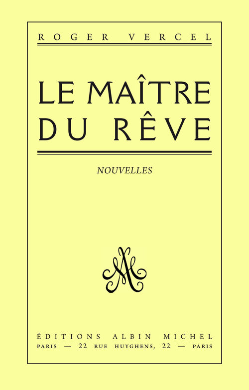 ebook cover of Le Maître du rêve, by Roger Vercel