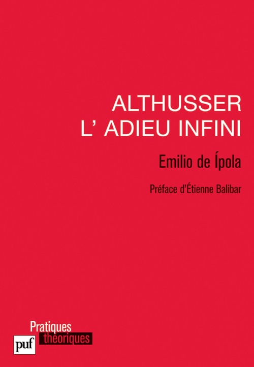 Couverture ebook de Althusser, l'adieu infini, de Emilio De Ipola