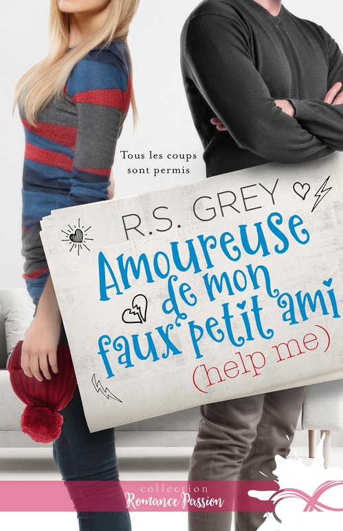 Couverture ebook de Amoureuse de mon faux petit ami (help me), de R.S. Grey
