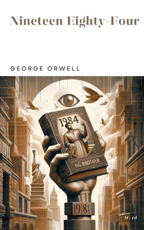 ebook cover of Nineteen Eighty-Four, by George Orwell