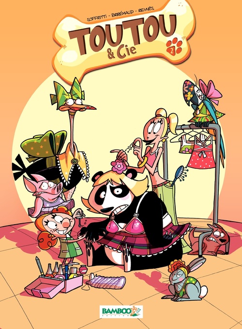 Couverture ebook de Toutou et cie - Tome 2, de Soffritti+Reynes+Bre